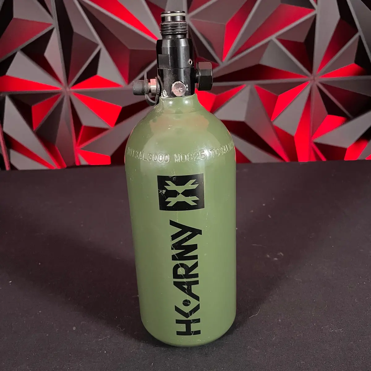Used Hk Army 48/3000 Paintball Tank - Olive 1