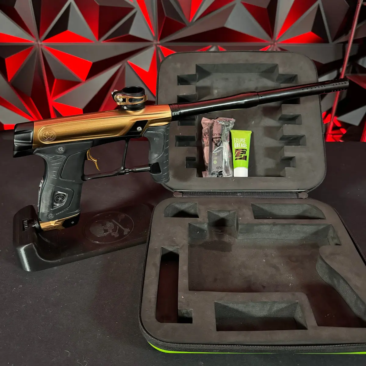 Gi Sportz/Planet Eclipse Stealth Paintball Gun - Bronze/Black  W/Dye Ul-S Barrel & Infamous Deuce Trigger 1