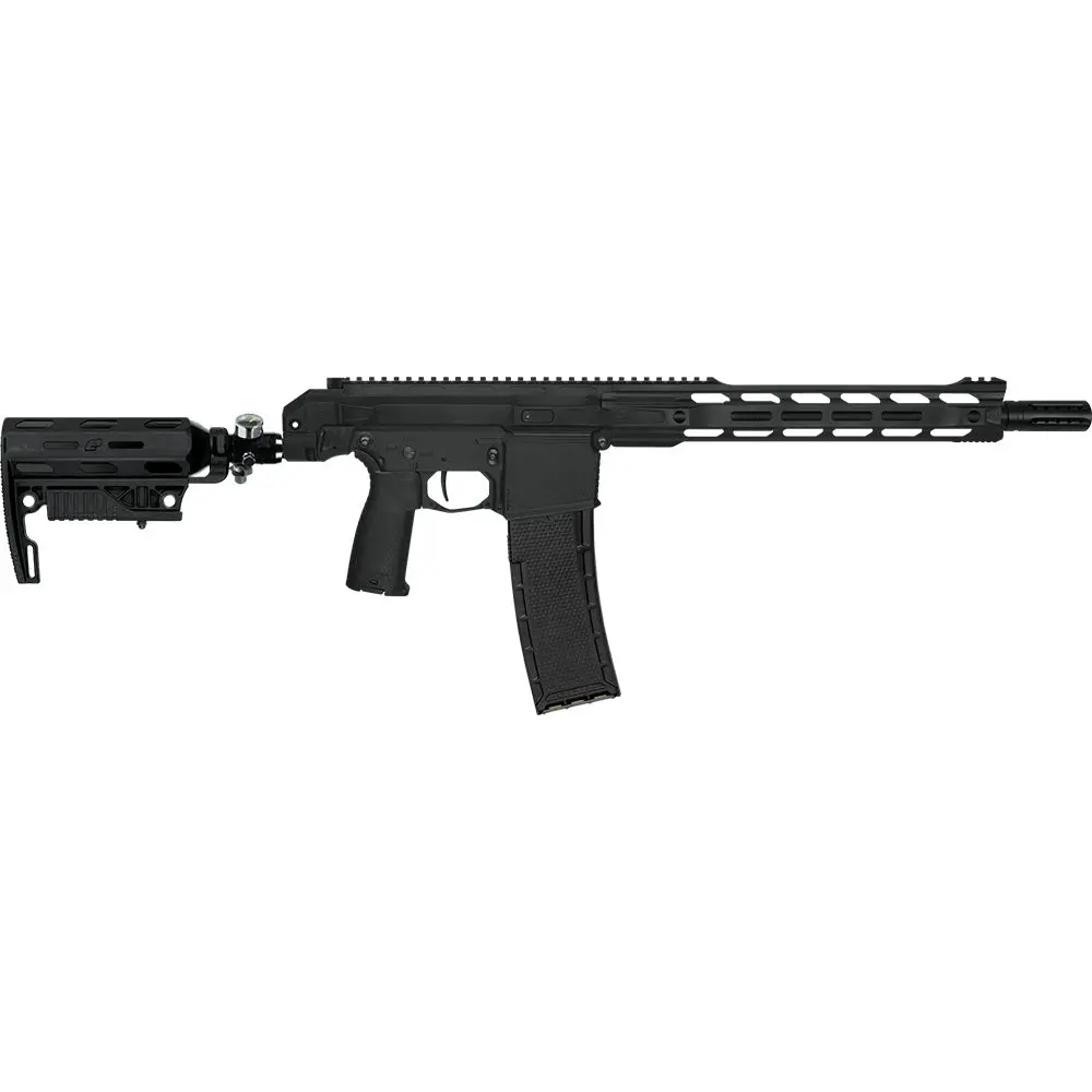 Planet Eclipse Emf200 Magfed Paintball Gun - Black W/ Emc Adjustable Stock 1