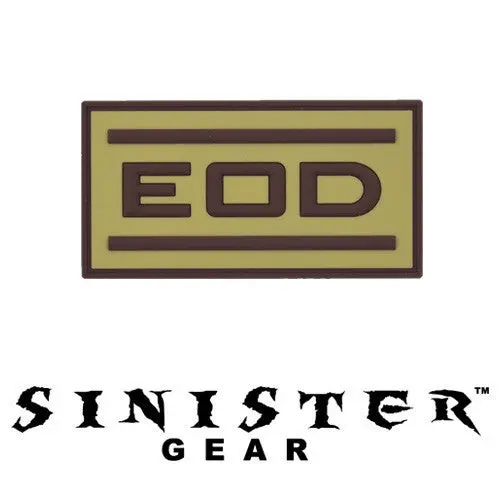 Sinister Gear "Eod" Pvc Patch - Tan 1