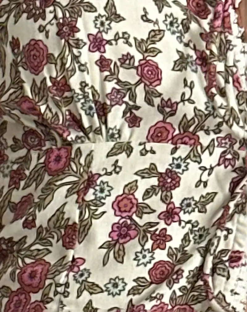 Esau Tie Front Top In Vintage Bloom Ivory 6