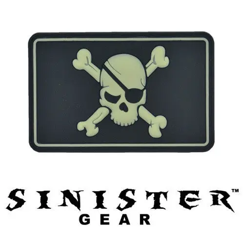Sinister Gear "Eyepatch" Pvc Patch - Swat (Glows In The Dark) 1