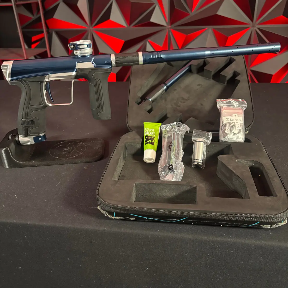 Used Planet Eclipse Cs2 Pro Paintball Gun - Blue/Silver 1