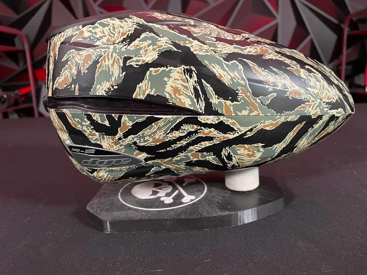 Used Dye Rotor R2 Paintball Loader - Tyger Stripe Camo W/ Speedfeed 1
