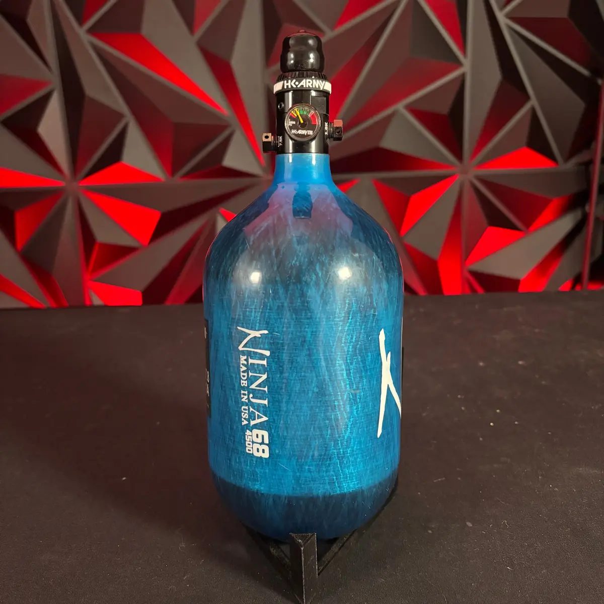 Used Ninja Sl2 68/4500 Paintball Tank - Blue/ W Hk Army Mp5 Regulator 1