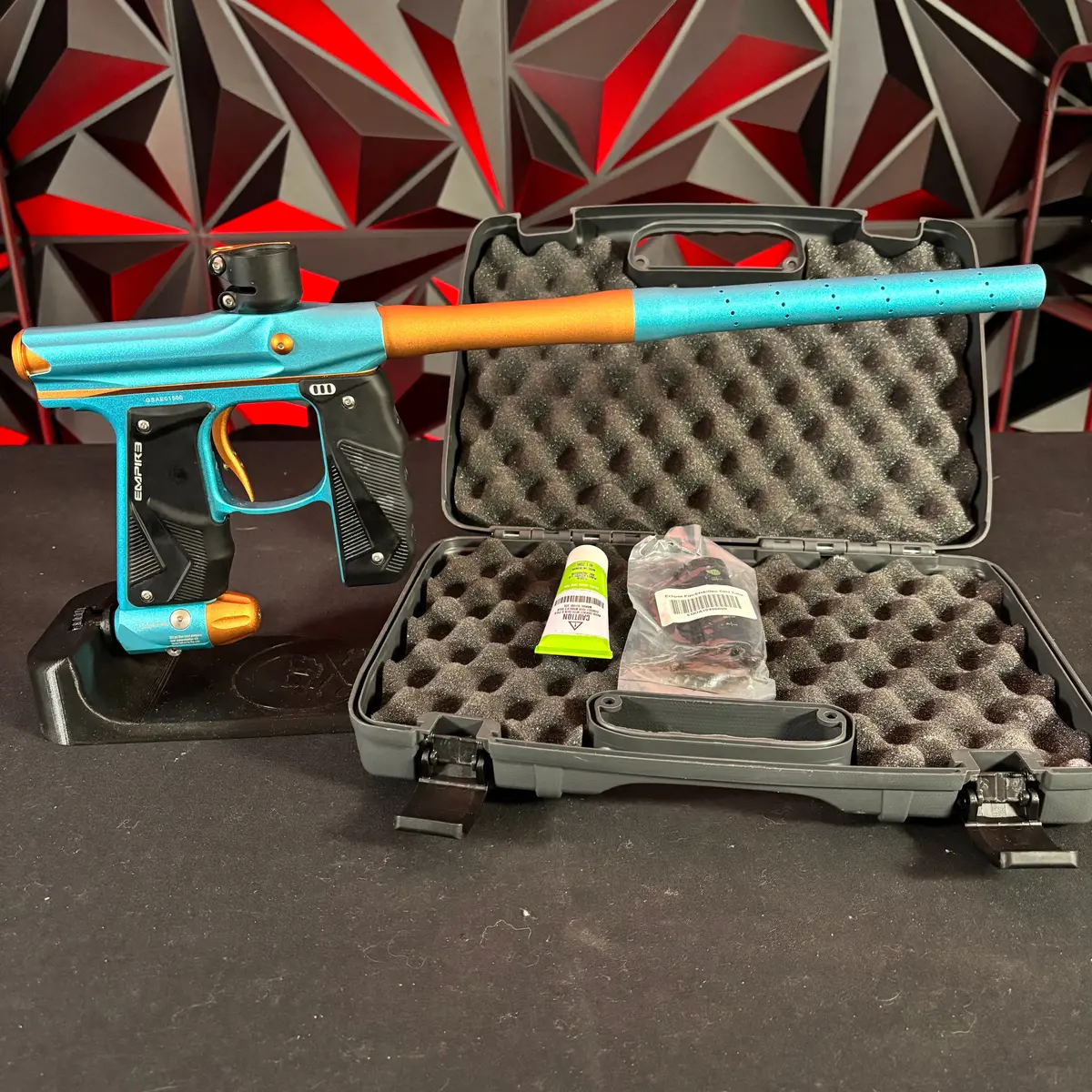 Used Empire Mini Gs Paintball Gun - Teal/Bronze 1