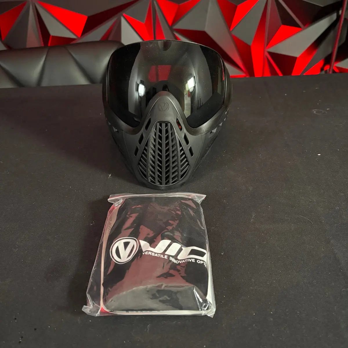 Used *Display* Virtue Vio Ascend Paintball Mask - Black Storm 1