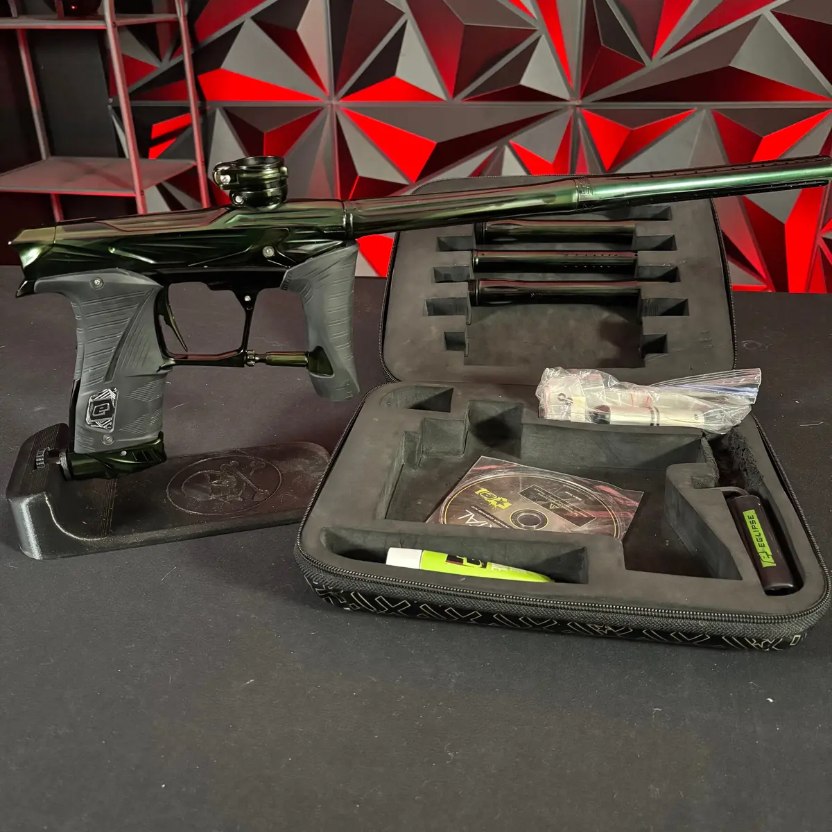 Used Planet Eclipse Gsl Paintball Gun - Custom Green Acid Wash 1