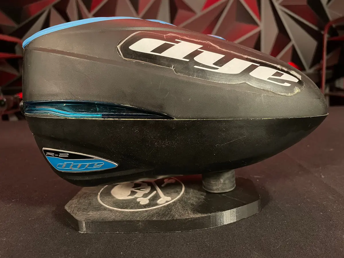 Used Dye R-2 Paintball Loader - Black/Blue W/ Blue/Black Dye Quickfeed 1