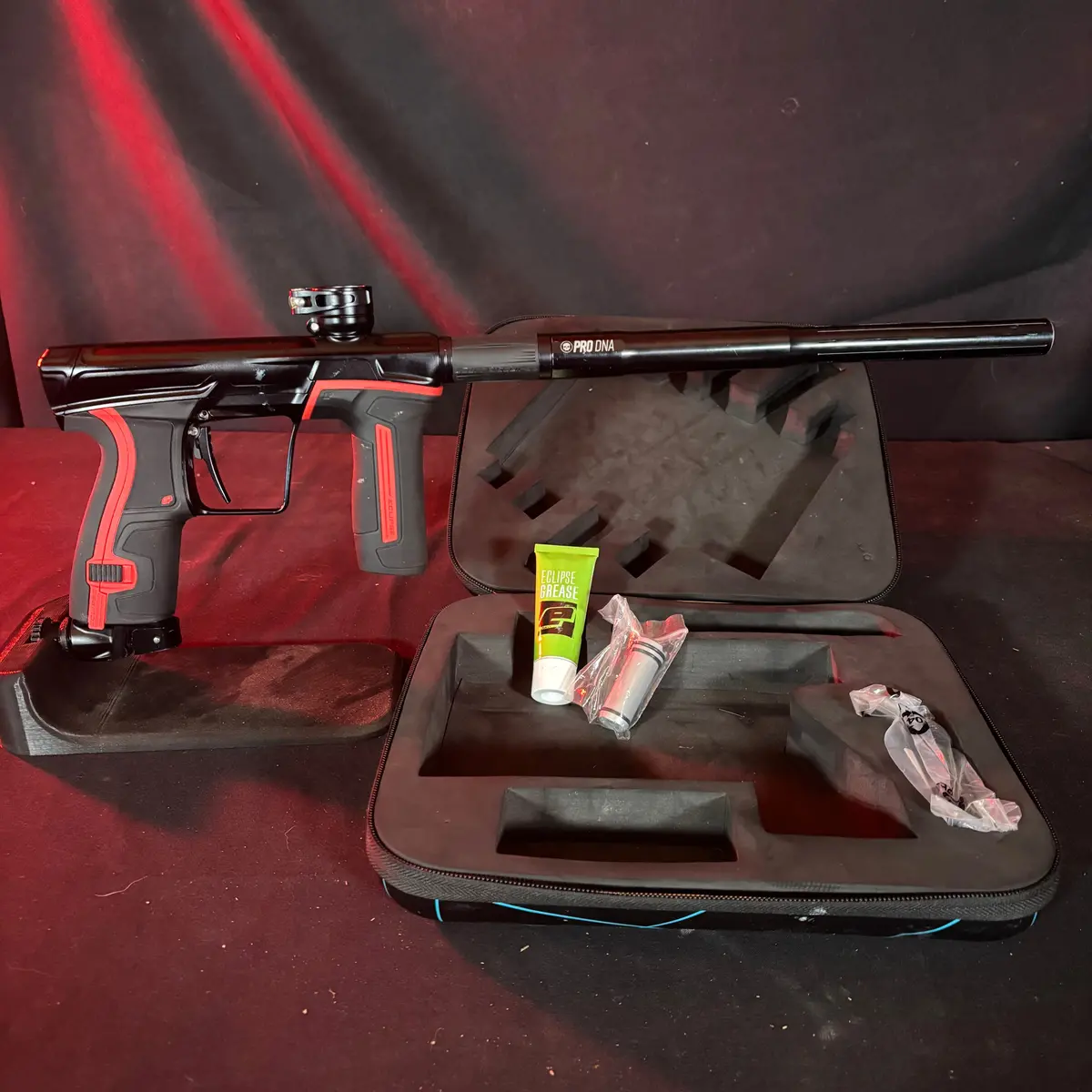 Used Planet Eclipse Cs2 Paintball Gun - Midnight W/ Red And Black Grips 1