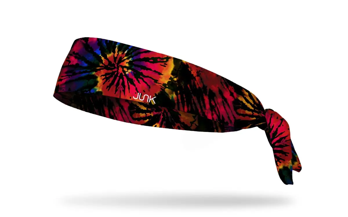Dark Rainbow Flex Tie Headband 1
