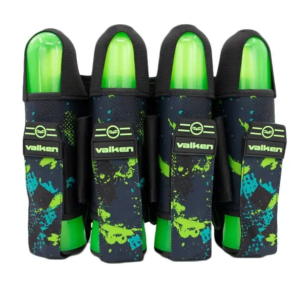 Valken Fate Gfx 4+3 Paintball Harness - Green Abstract 1