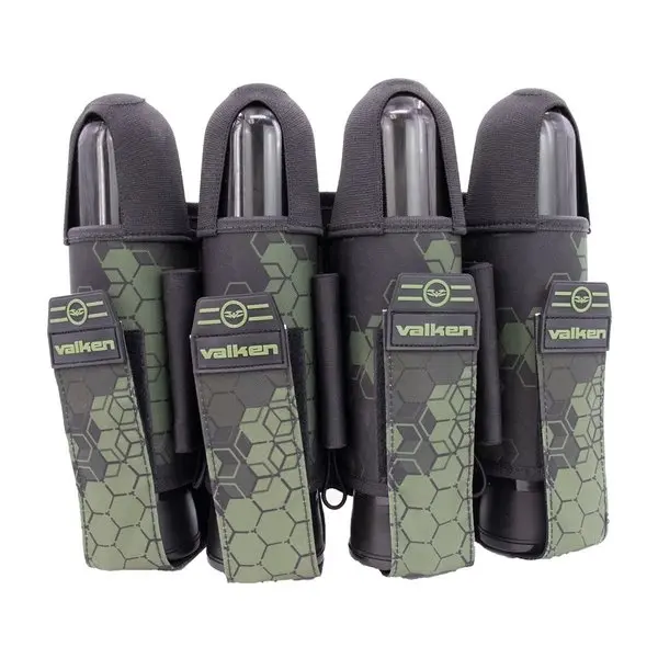 Valken Fate Gfx 4+3 Paintball Harness - 3D Cube Olive Camo 1