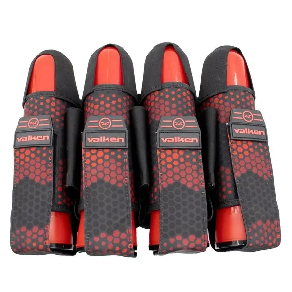 Valken Fate Gfx 4+3 Paintball Harness - Digi Tiger Red Camo 1