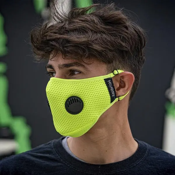 Fltrd Air - Neon Green - Carbon Filtered Face Mask 1