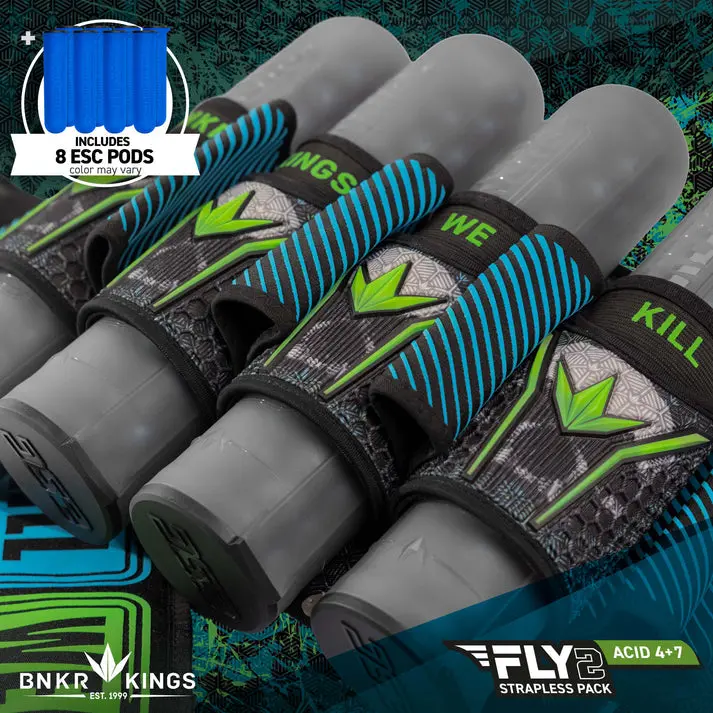 Bunkerking Fly2 Pack - Acid Skull/Splash 4+7 (Incl. 8 Blue Esc Pods) 1