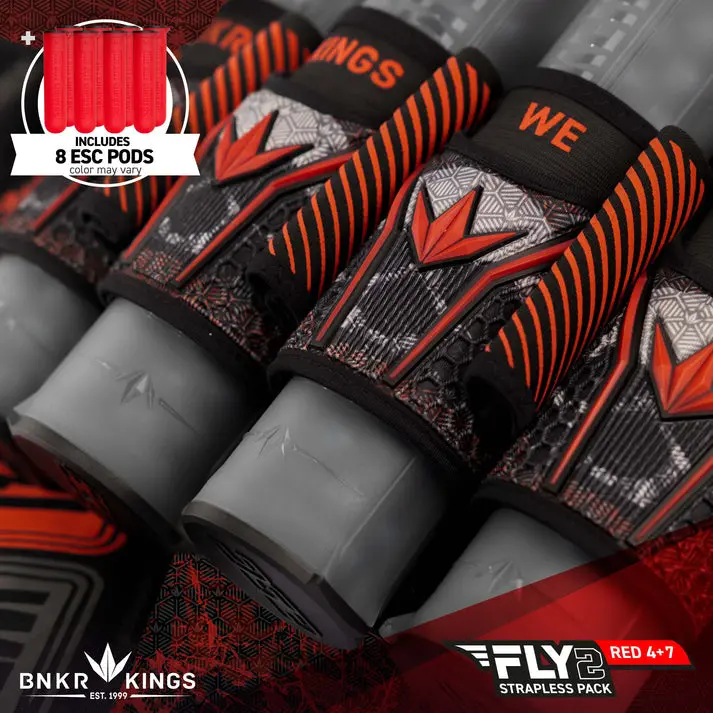 Bunkerkings Fly2 Pack 4 + 7 - Red Skull/Splash (Incl. 8 Red Esc Pods) 1