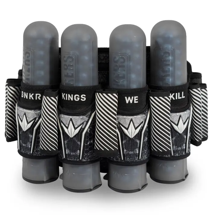 Bunkerkings Fly2 Pack 4 + 7 - White/Black Skull/Splash 1