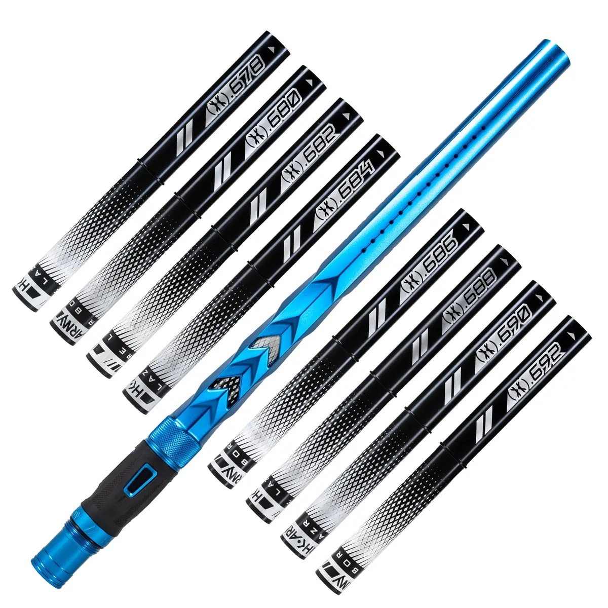 Hk Army Lazr Barrel Kit - Elite "Fossil" - Autococker Thread - Dust Blue/Black Insert 1