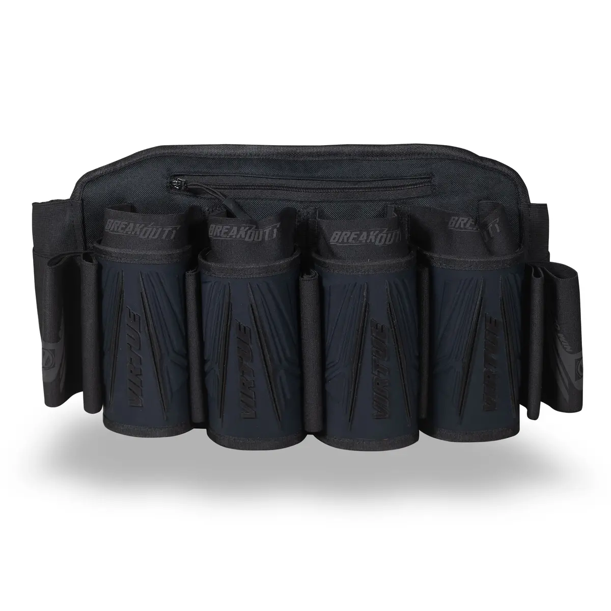 Virtue Breakout V2 Strapless Paintball Pod Pack - All Black 4+7 1