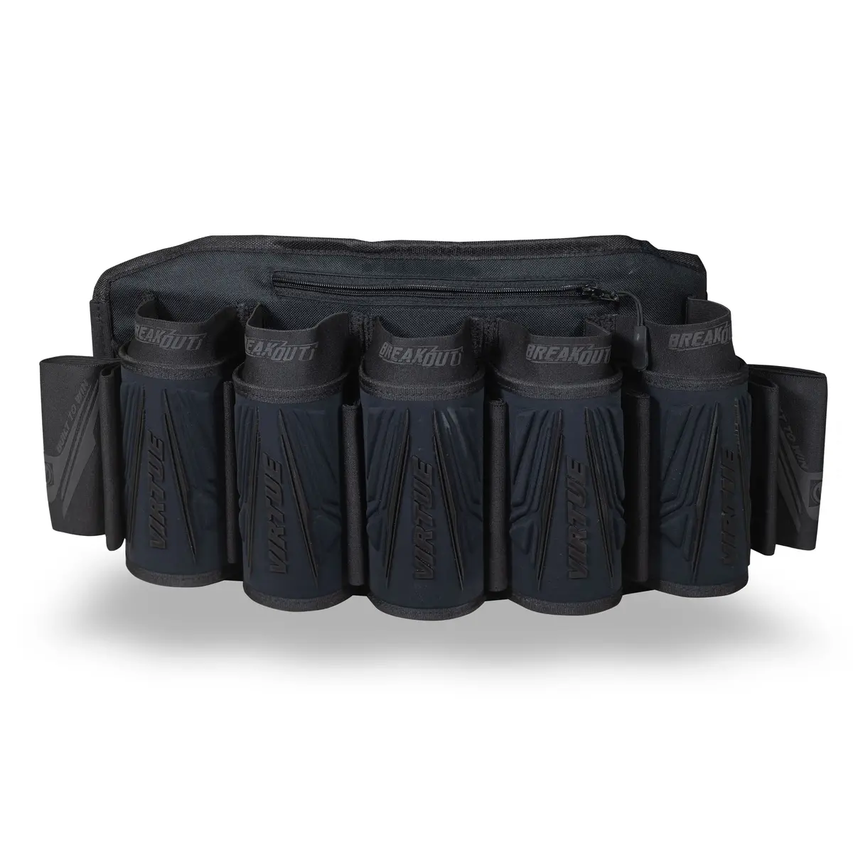 Virtue Breakout V2 Strapless Paintball Pod Pack - All Black 5+8 1