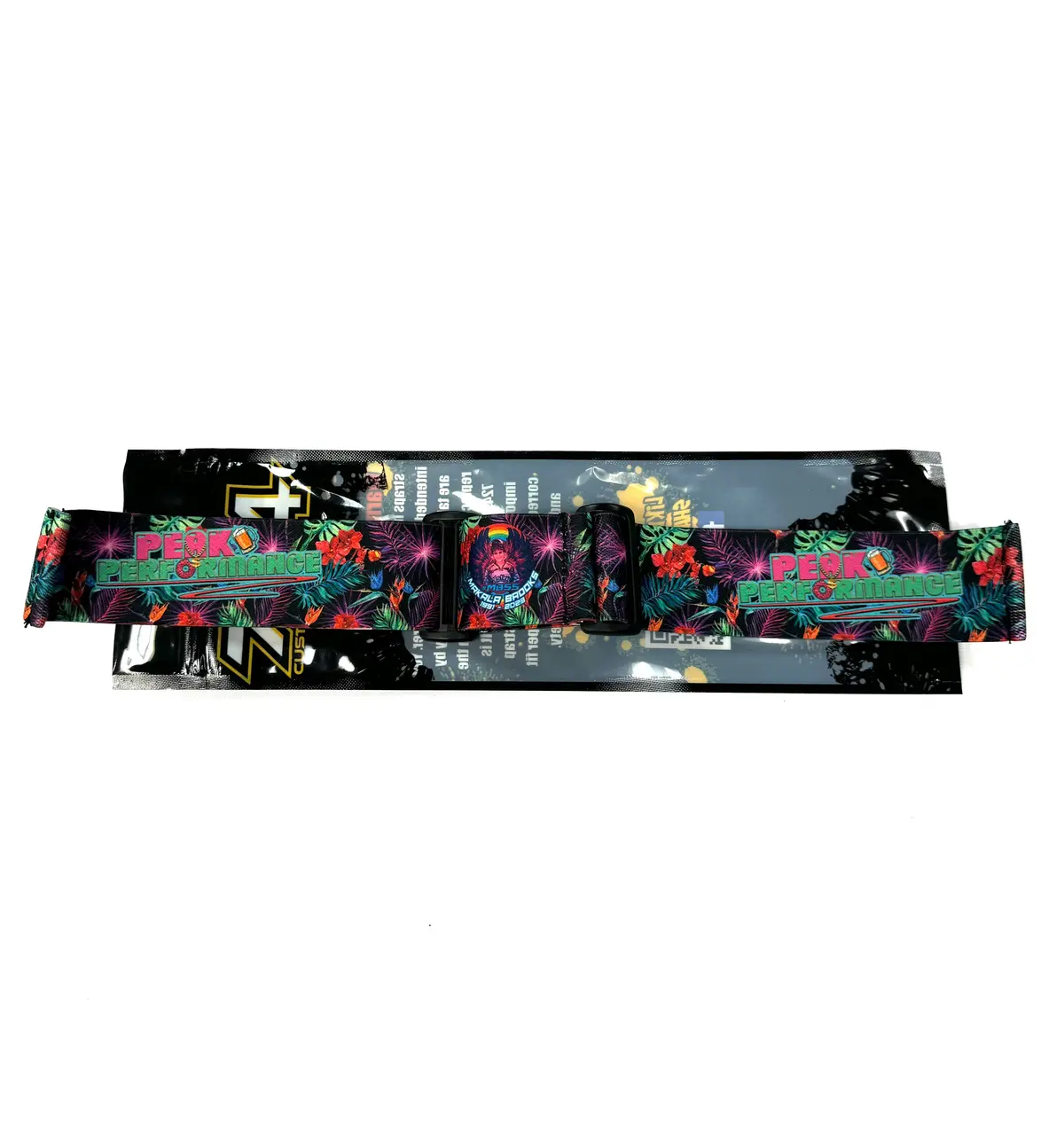 724 Customs Universal Goggle Strap - Le Peak Performance "Kaleidoscope Jungle" 1
