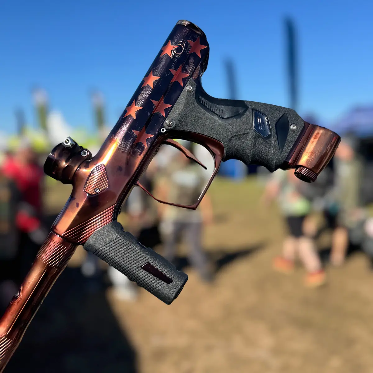 Shocker Era Paintball Gun - Army Stars And Stripes (Custom Arc Anodized) 1