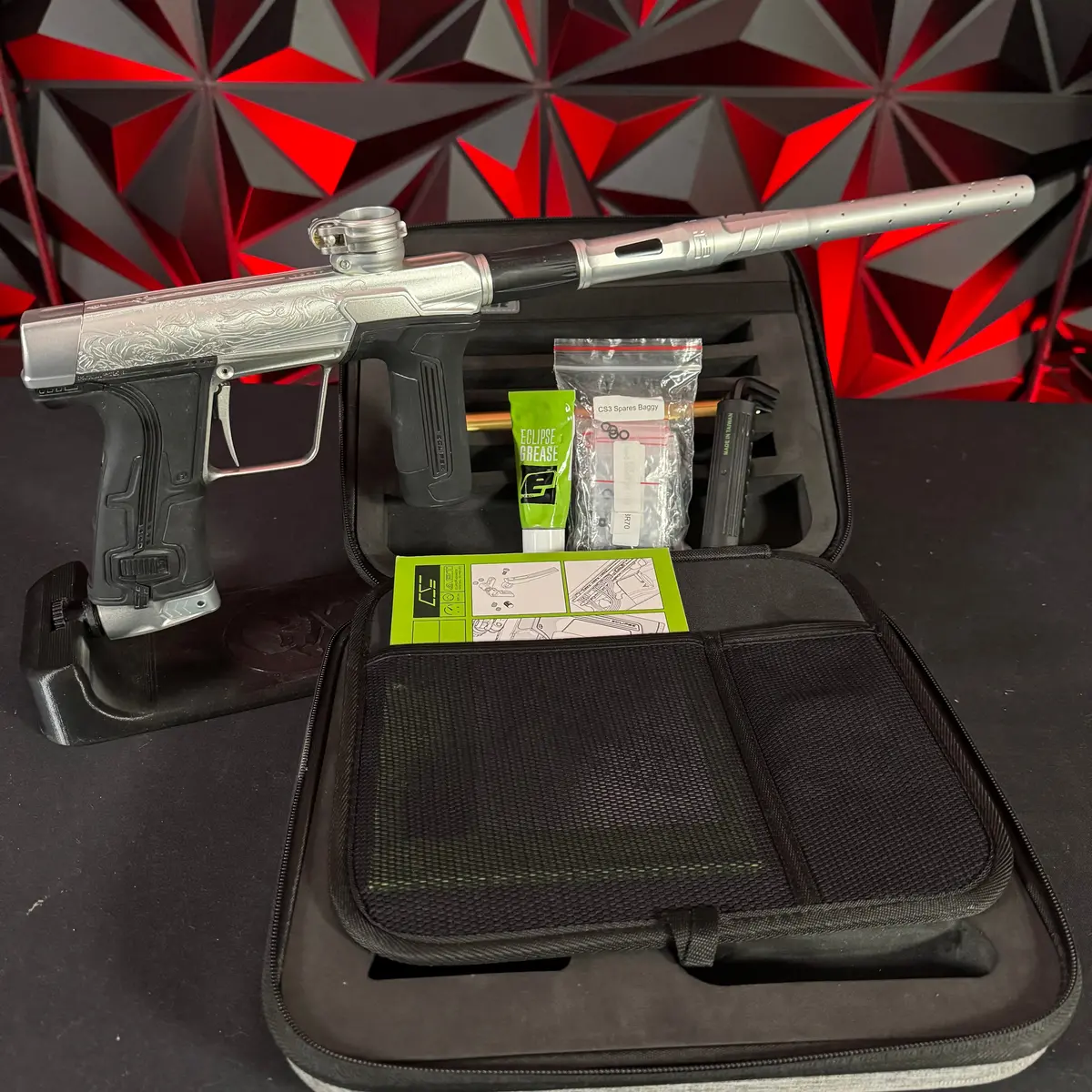 Used Planet Eclipse Cs3 Paintball Gun - Custom Fat Body 1 Of 1 Viking Milled 1