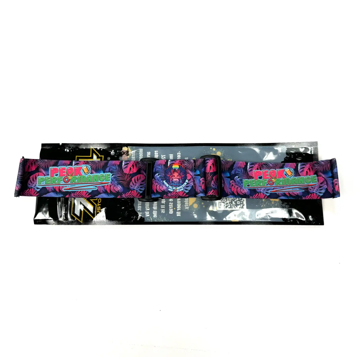 724 Customs Universal Goggle Strap - Le Peak Performance "Pink Palmetto" 1