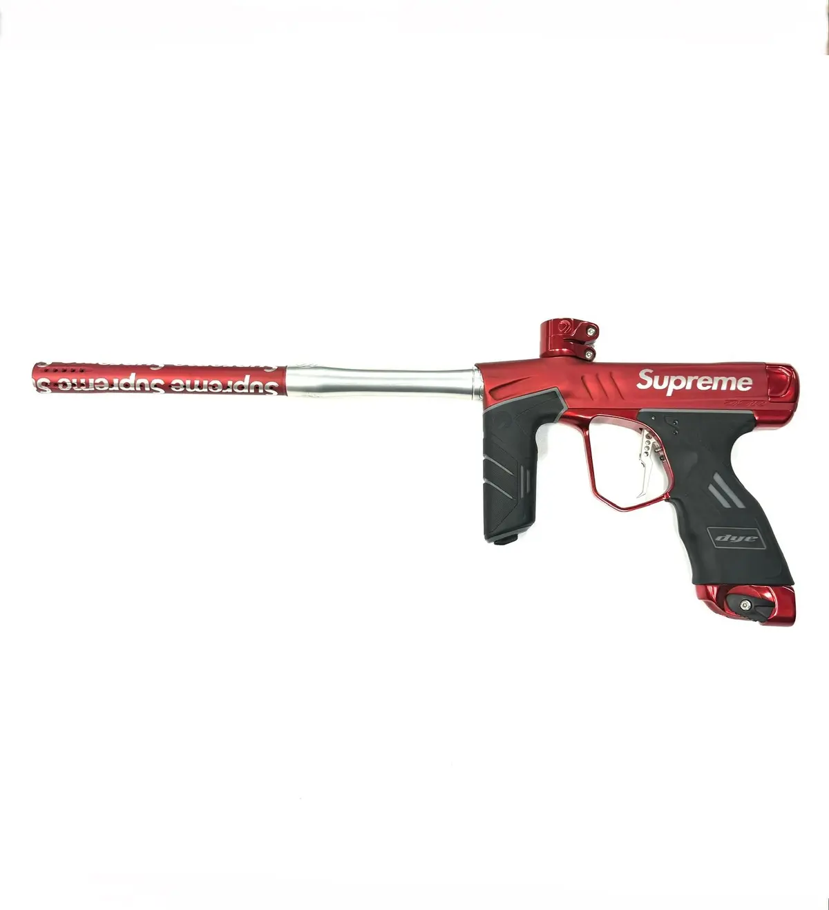 Dye Dsr+ Paintball Gun - Le "Supreme" Dust Red/Polished Red/Polished Silver 1