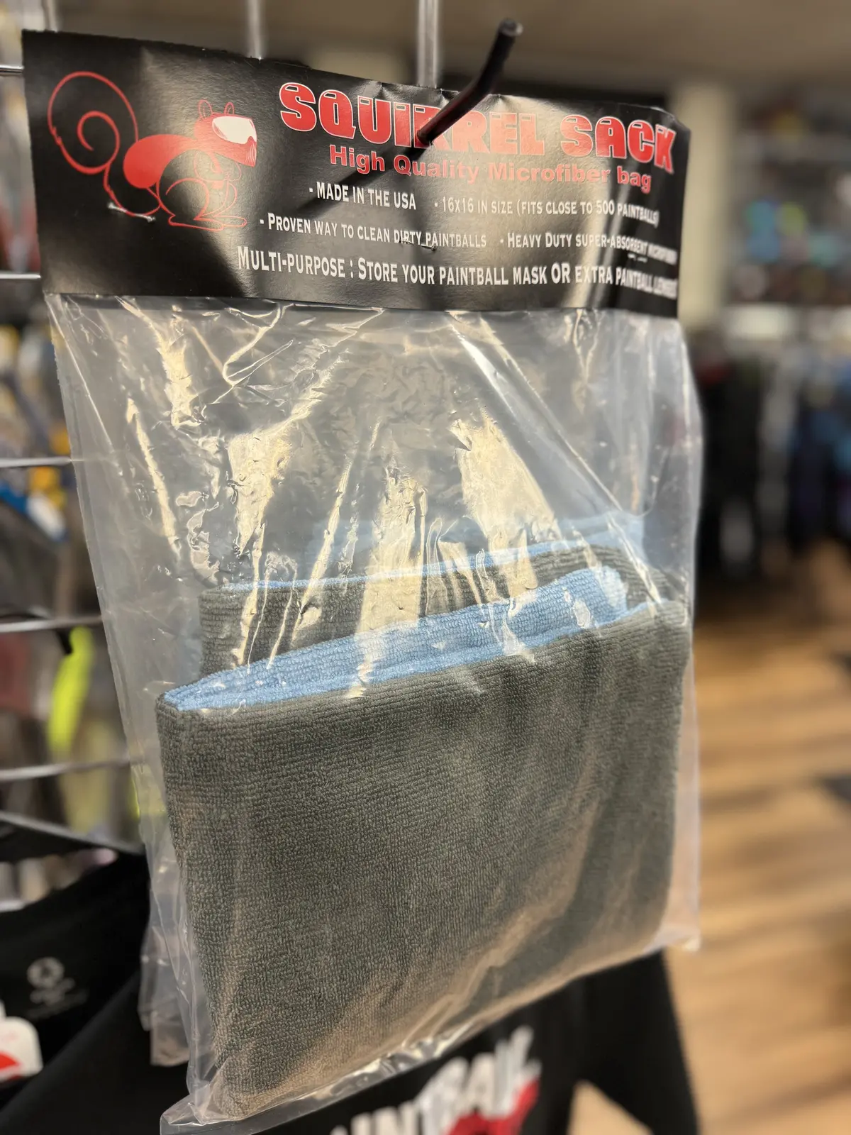 Squirrel Sack Microfiber Bag - Blue/Grey 1