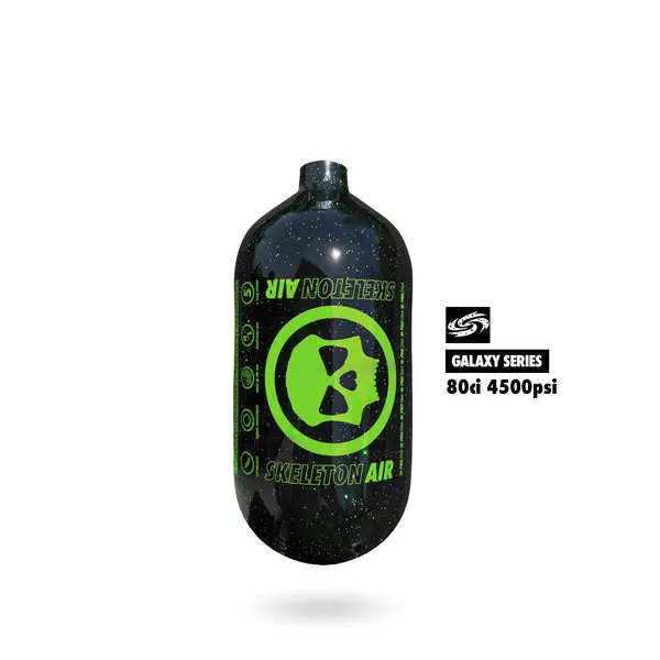 Infamous Skeleton Air "Hyperlight" Paintball Tank Bottle Only - Galaxy Series - Galaxy Volt - 80/4500 Psi 1