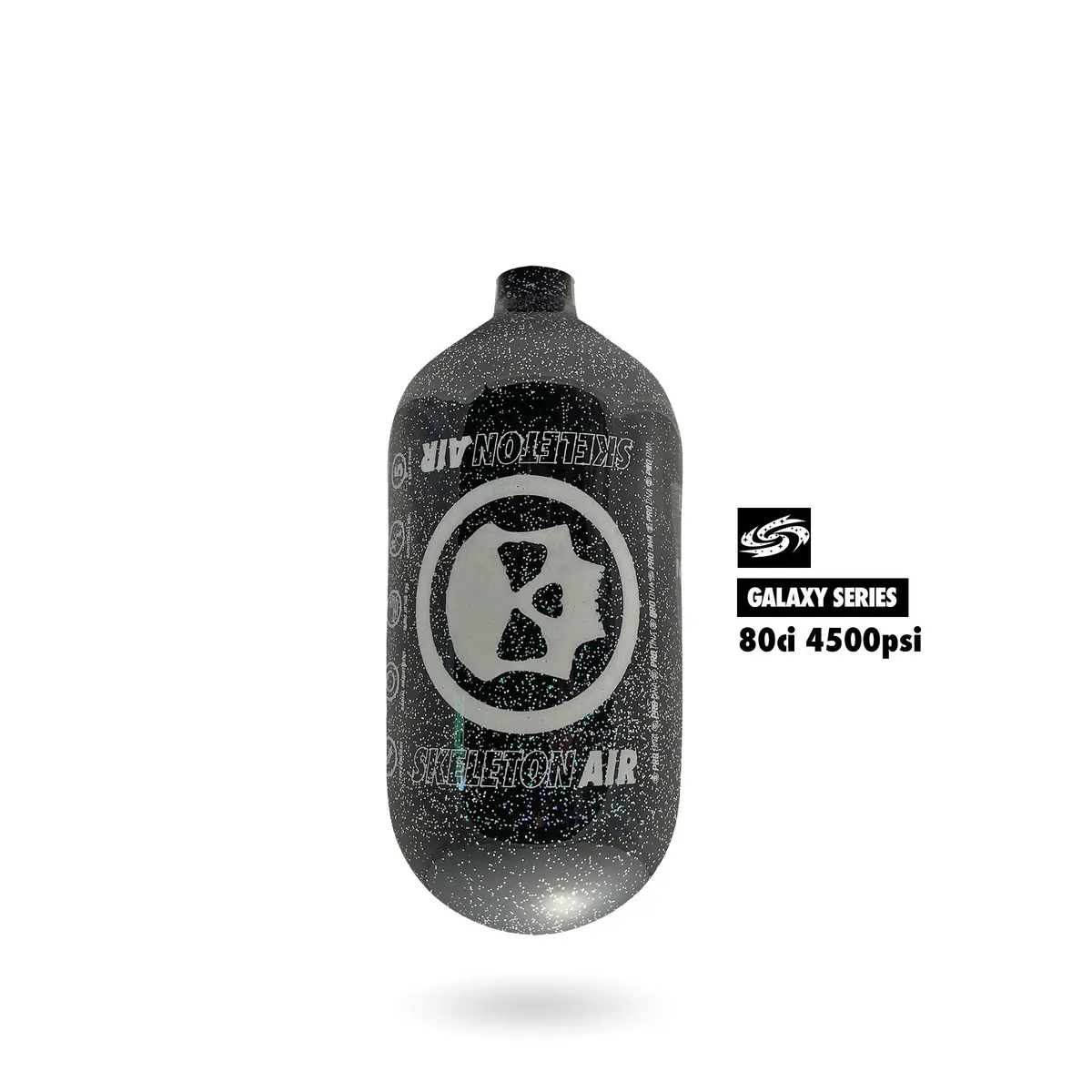 Infamous Skeleton Air "Hyperlight" Paintball Tank Bottle Only - Galaxy Series - Black Hole - 80/4500 Psi 1