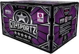 Gi Sportz 5 Star Paintballs - 2000 Paintballs - Imperial Shell - Light Blue Fill 1