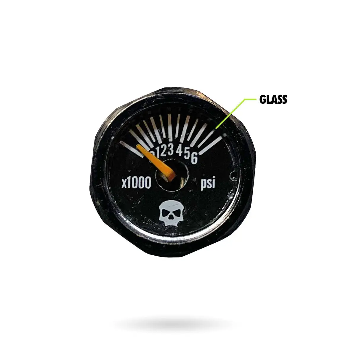 Infamous Team Skull Tank Gauge 6000Psi - Glass 1