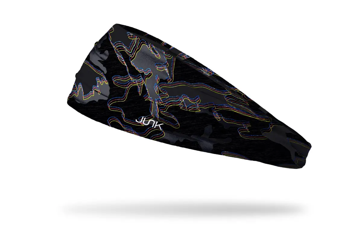 Glitch Camo Black Big Bang Lite Headband 1