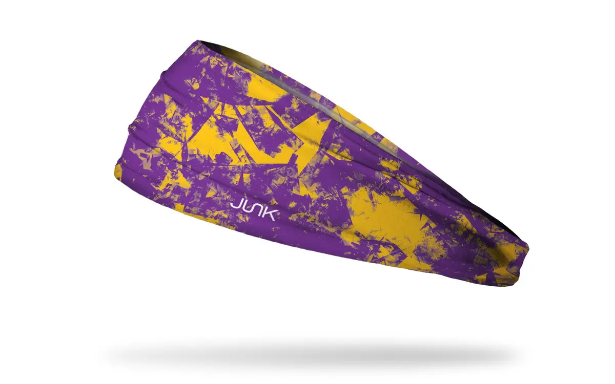 Gridiron Purple Gold Big Bang Lite Headband 1