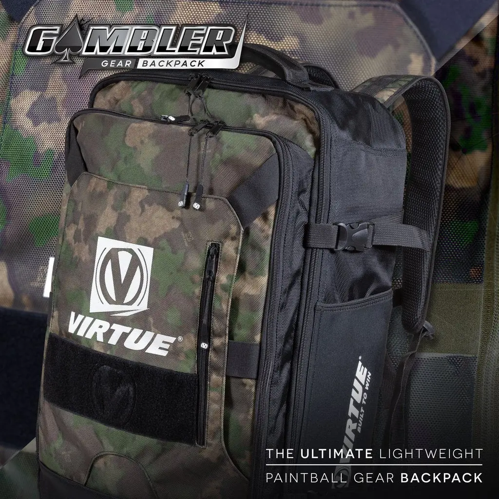 Virtue Gambler Backpack & Paintball Gearbag - Reality Brush Camo 1