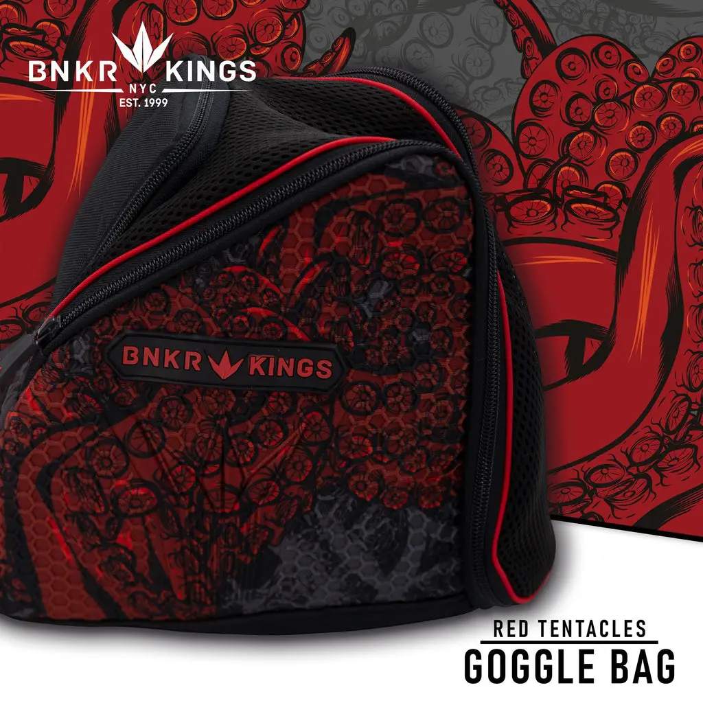 Bunker Kings Supreme Goggle Bag - Red Tentacles 1