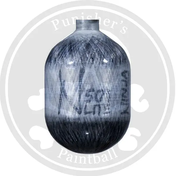 Ninja Carbon Fiber Lite 50/4500 Paintball Tank - Grey Ghost - Bottle Only 1