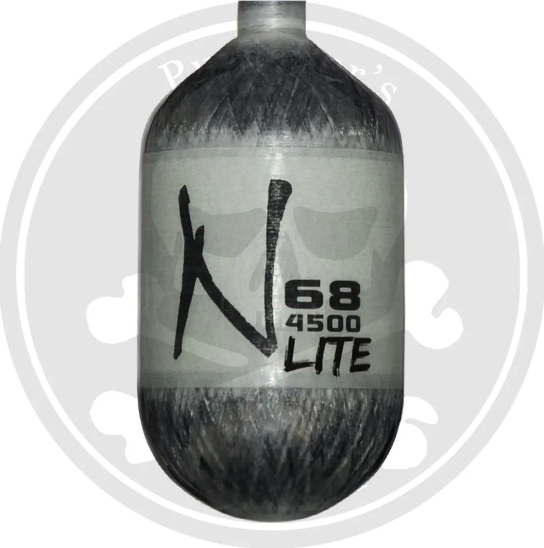 Ninja Carbon Fiber Lite 68/4500 Paintball Tank - Grey Ghost - Bottle Only 1