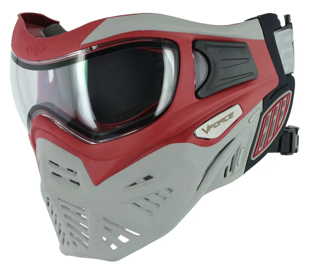 V-Force Grill 2.0 Paintball Mask - Dragon (Red/Grey) 1
