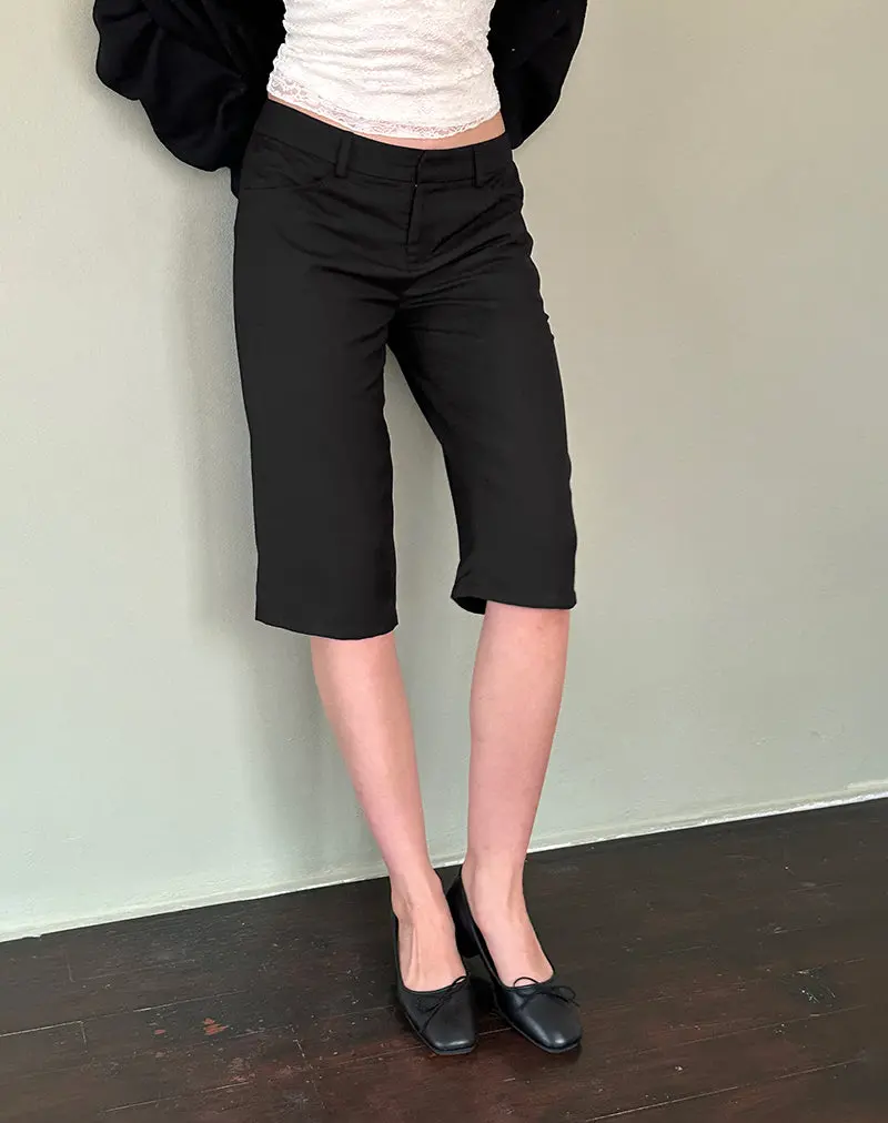 Tuni Capri Trousers In Tailoring Black 1