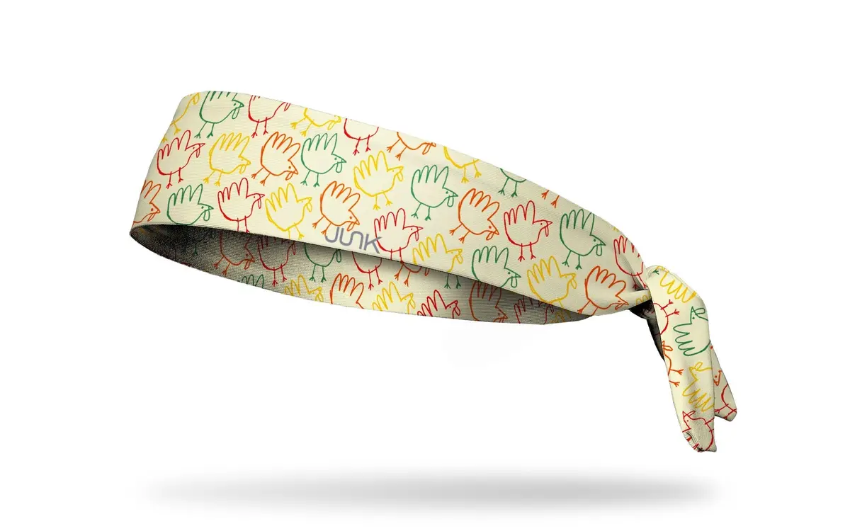 Hand Turkeys Flex Tie Headband 1