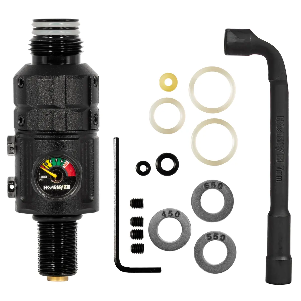 Hk Army Turbine Pro Regulator - Long Body - Adjustable & Rotational - Black 1