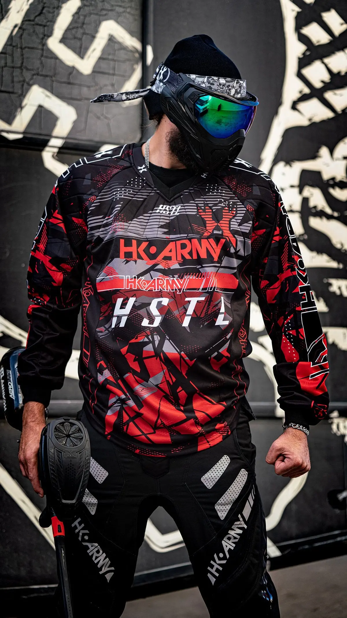 Hk Army Hstl Line Jersey - Lava - Red/Black - Medium 2