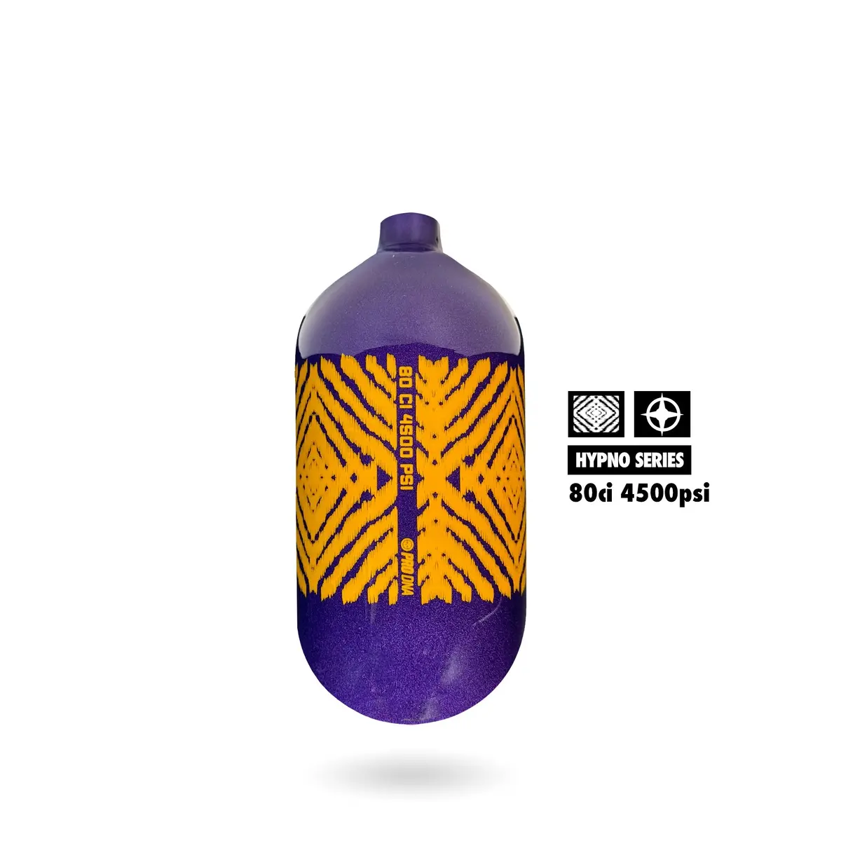 Infamous "Hypno" Skeleton Air Hyperlight Paintball Tank (Bottle Only) - Purple - 80Ci / 4500Psi 1