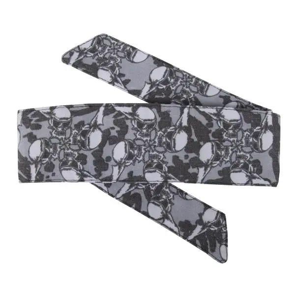 Hk Army Hostilewear Vintage Headband - Skulls Grey 1