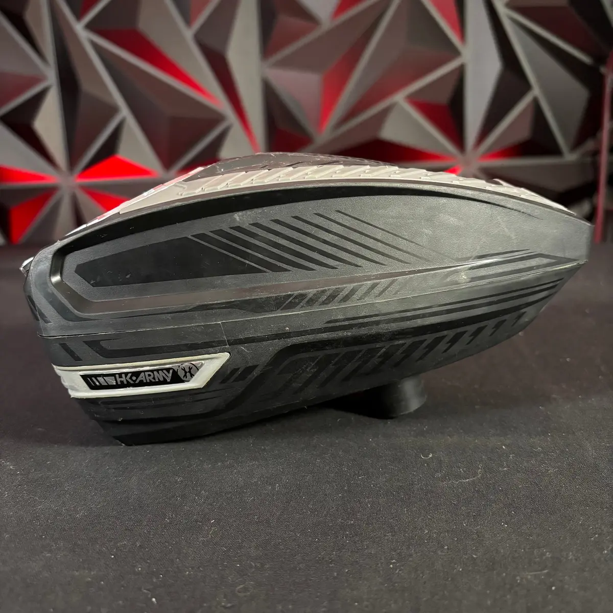Used Hk Army Tfx3 Paintball Loader - Black/Grey And Speedfeed 1