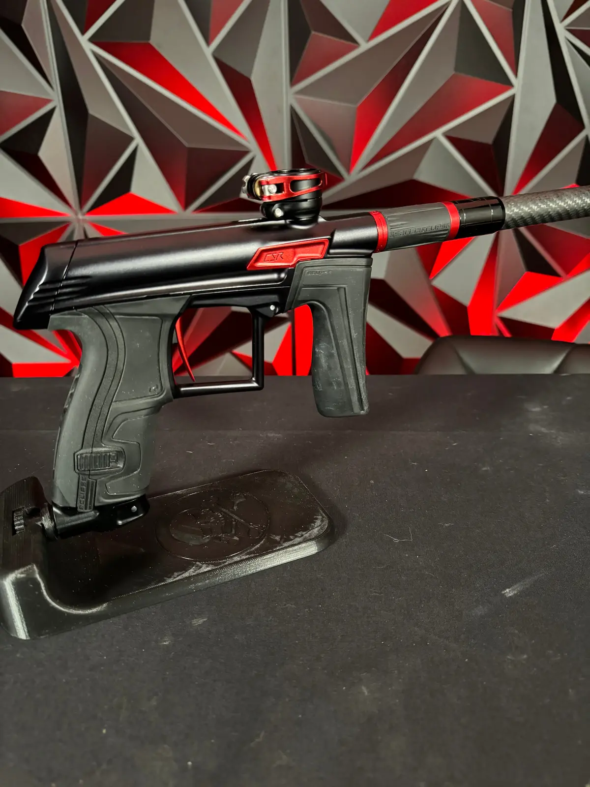 Used Planet Eclipse Csr Paintball Gun - Black/Red W/ 3 Fl Backs 1